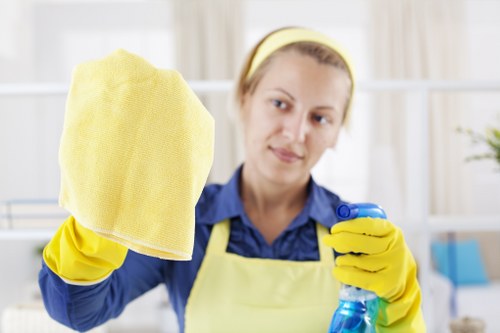 Professional office cleaning in a Hirecarpet workplace reception area