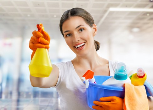 Cleaning newly fitted kitchen and bathroom surfaces after building work