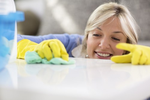 Internal escalation review for a cleaning complaint